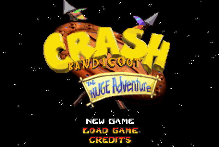Crash Bandicoot: The Huge Adventure  Titan Screen